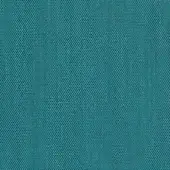 Teal woven fabric texture, dense vertical threads, dark accents, plain weave, “steelcut trio 983 pavone peacock” by Miniforms Kvadrat.